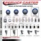 Service Caster 5'' Blue Poly Wheel Swivel 1'' Expanding Stem Caster SCC-EX20S514-PPUB-BLUE-1 - alternate 2